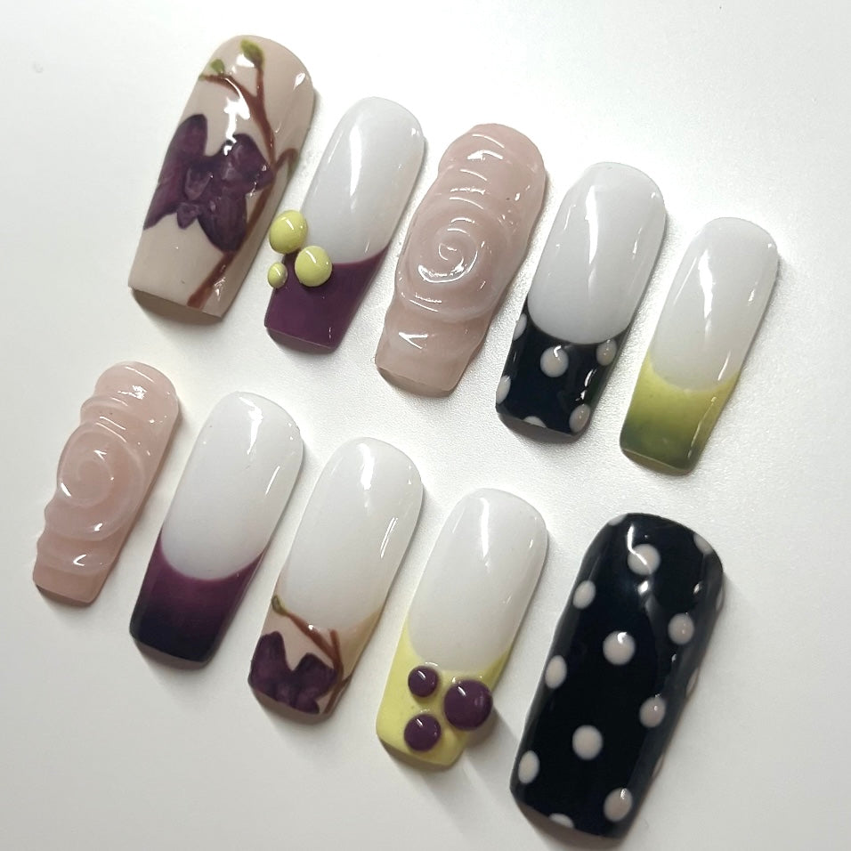 Polka Dot & Orchids