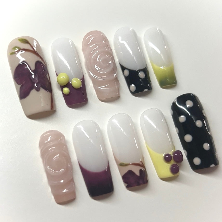 Polka Dot & Orchids