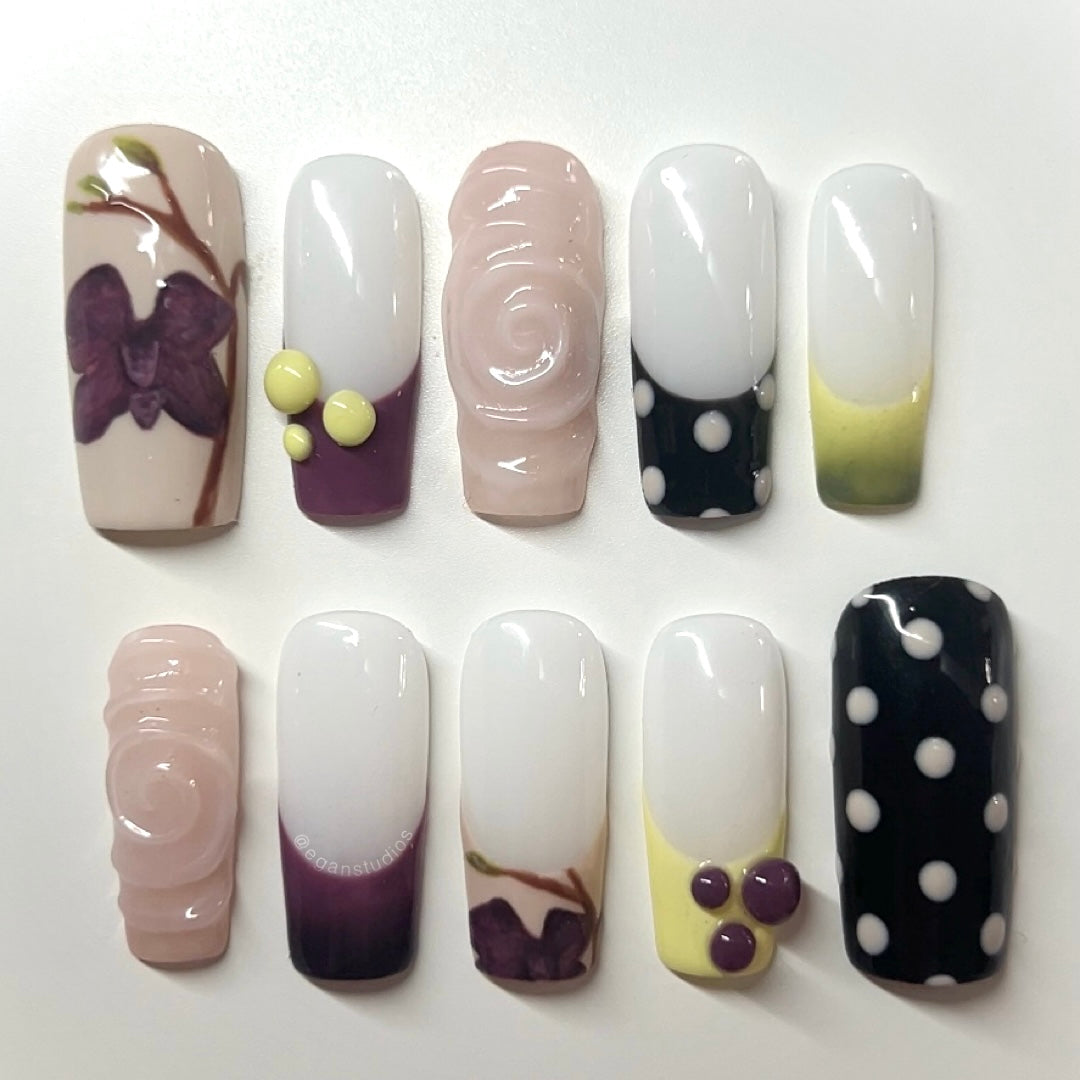 Polka Dot & Orchids