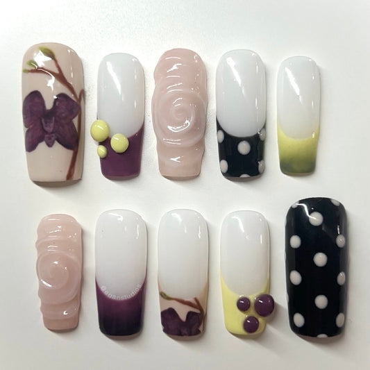 Polka Dot & Orchids